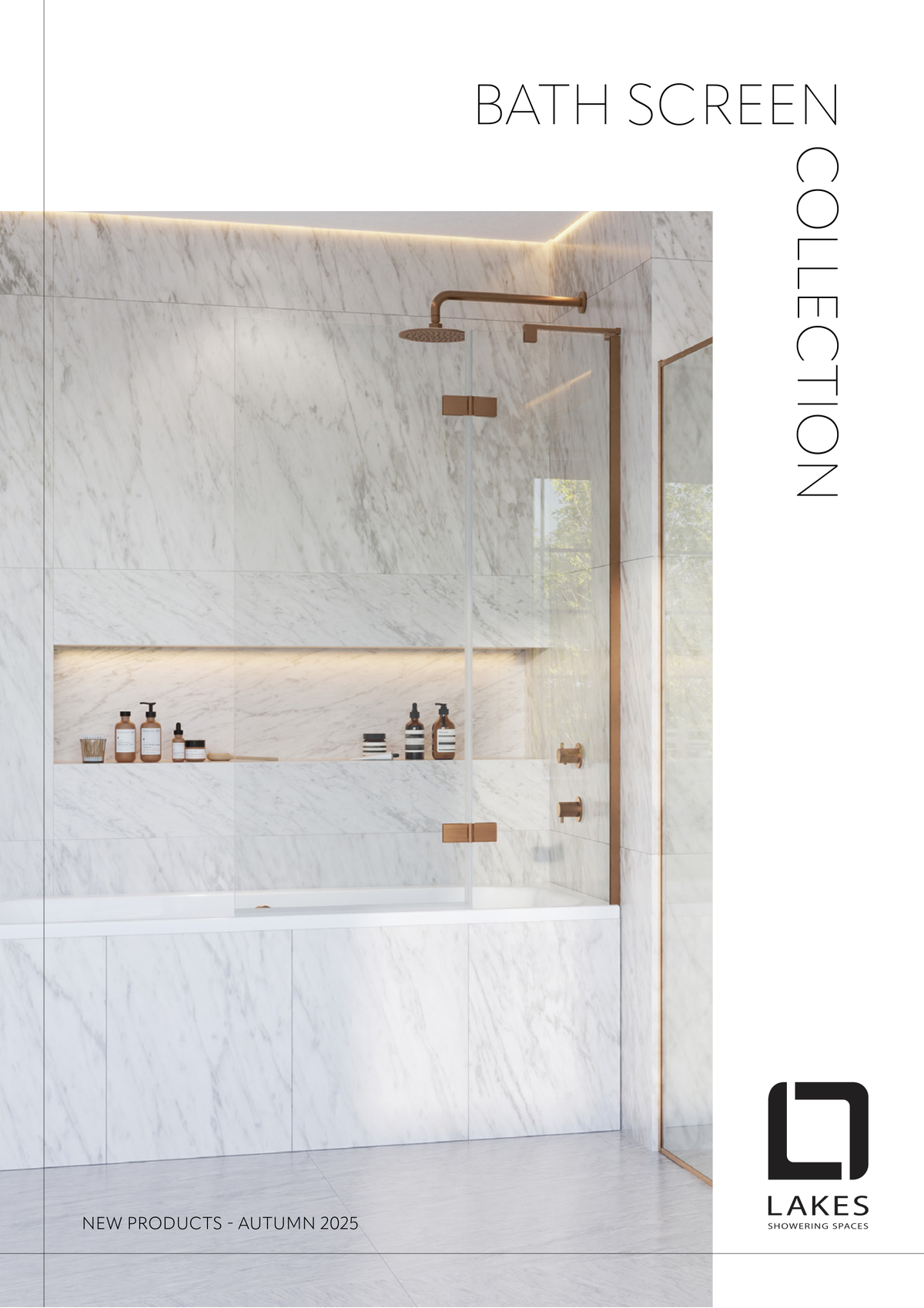 Lakes Bath Screen Collection brochure cover